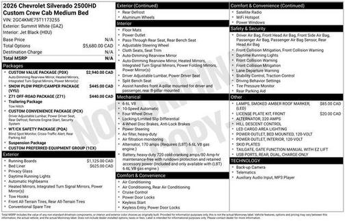 2026 Chevrolet Silverado 2500 Custom