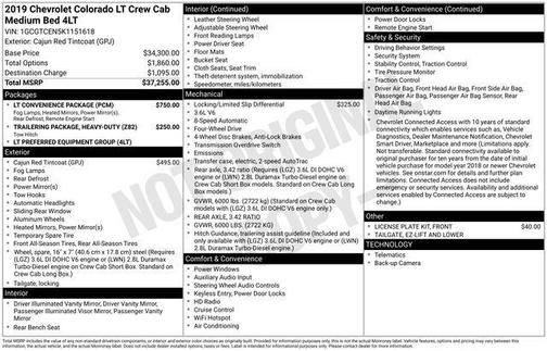 2019 Chevrolet Colorado LT