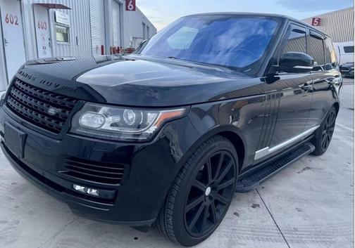 Black 2016 Land Rover Range Rover 3.0L Turbocharged Diesel HSE Td6