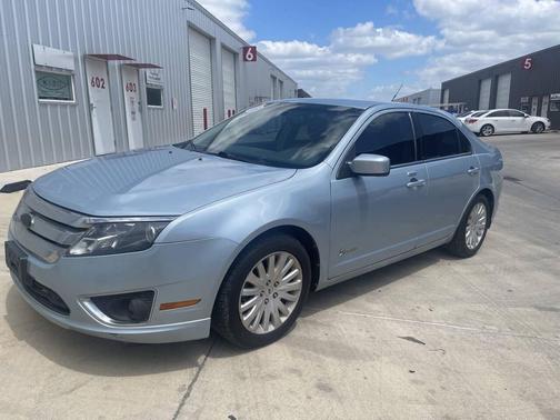 Blue 2010 Ford Fusion Hybrid Base
