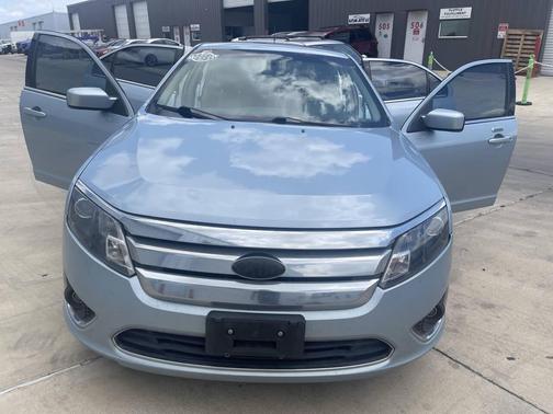 Blue 2010 Ford Fusion Hybrid Base