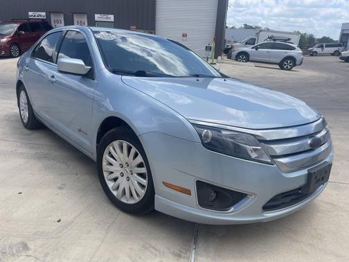 Blue 2010 Ford Fusion Hybrid Base