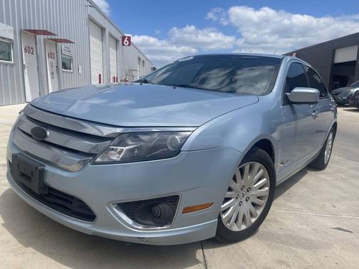 Blue 2010 Ford Fusion Hybrid Base