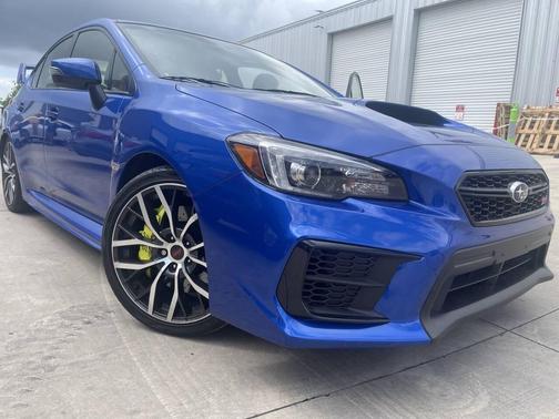 Blue 2021 Subaru WRX STI Limited w/Wing