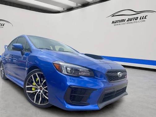 Blue 2021 Subaru WRX STI Limited w/Wing
