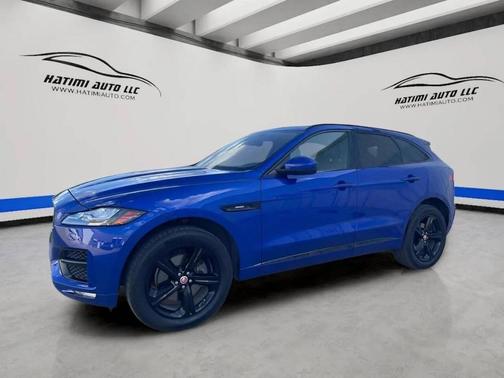 Blue 2019 Jaguar F-PACE 30t R Sport AWD 4dr SUV