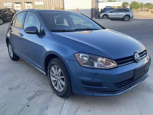 Blue 2015 Volkswagen Golf TSI S 4-Door