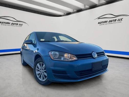 Blue 2015 Volkswagen Golf Auto TSI S w/Sunroof