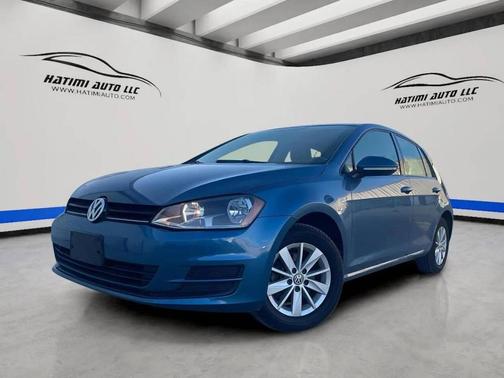 Blue 2015 Volkswagen Golf Auto TSI S w/Sunroof