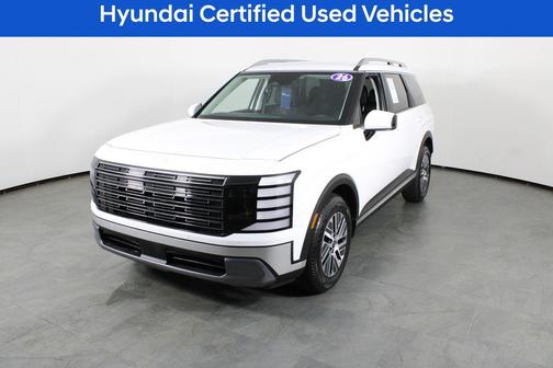 Creamy White Pearl 2026 Hyundai Palisade Hybrid Blue SEL 7P
