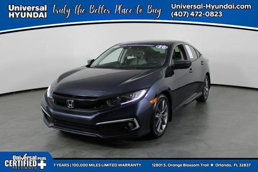 Modern Steel Metallic 2020 Honda Civic EX