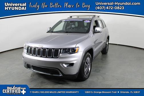 Billet Silver Metallic Clearcoat 2019 Jeep Grand Cherokee Limited