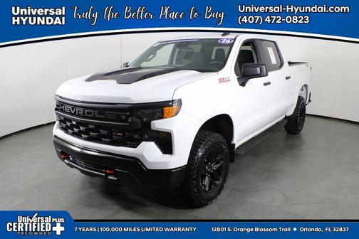 Summit White 2026 Chevrolet Silverado 1500 Custom Trail Boss