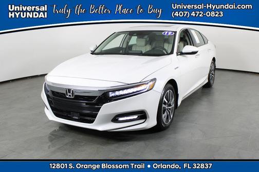 White 2019 Honda Accord Hybrid Touring