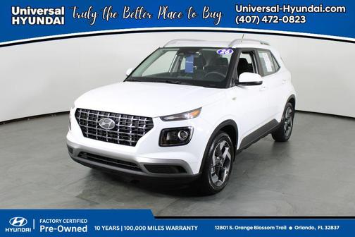 Lunar White 2026 Hyundai VENUE SEL