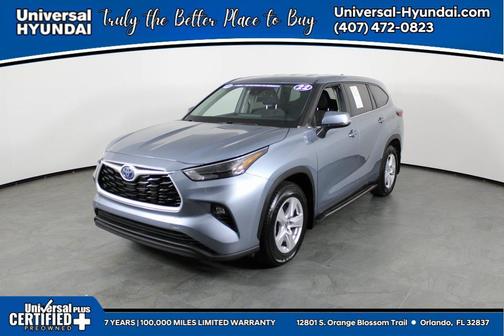 2022 Toyota Highlander Hybrid LE