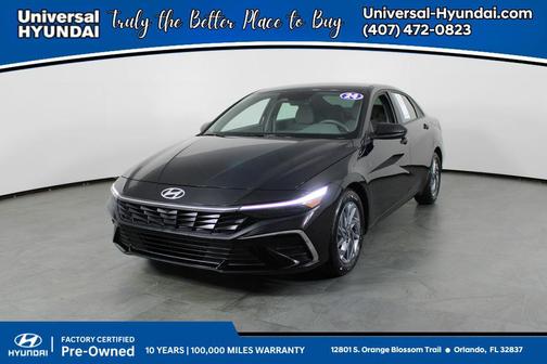 Abyss Black 2024 Hyundai ELANTRA SEL