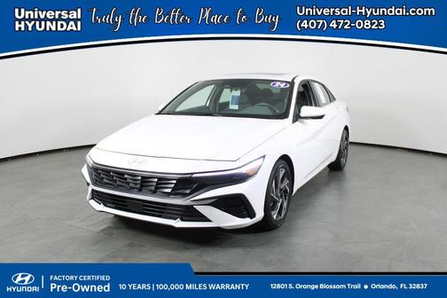 Serenity White 2024 Hyundai ELANTRA SEL