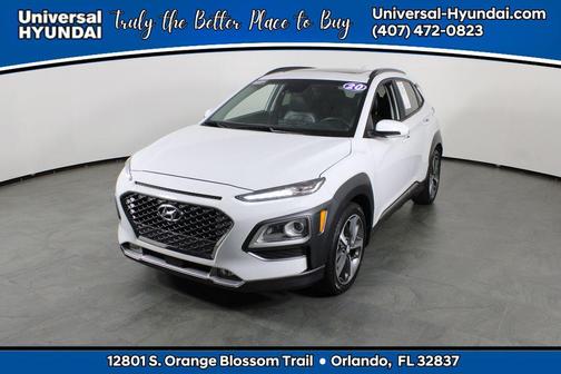 Chalk White 2020 Hyundai KONA Ultimate