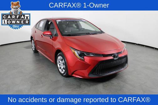 Barcelona Red Metallic 2020 Toyota Corolla LE