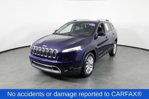 True Blue Pearlcoat 2016 Jeep Cherokee Limited