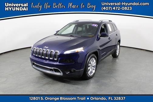 True Blue Pearlcoat 2016 Jeep Cherokee Limited