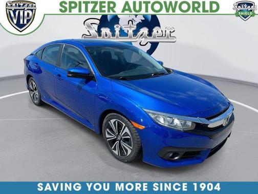 Blue 2017 Honda Civic EX-T