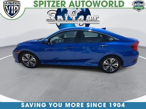 Blue 2017 Honda Civic EX-T
