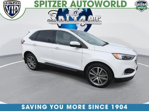 Star White Metallic Tri-Coat 2024 Ford Edge Titanium