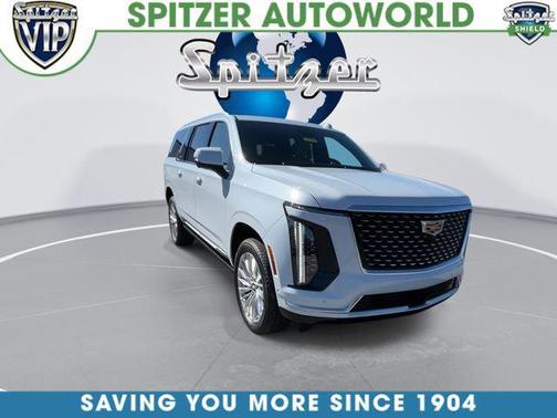 Vibrant White Tricoat 2026 Cadillac Escalade ESV Luxury