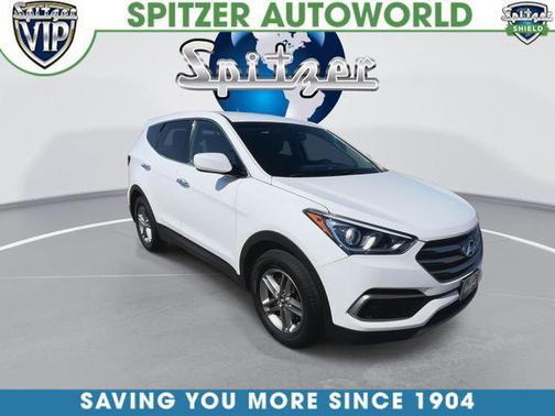 Pearl White 2018 Hyundai Santa Fe Sport 2.4L