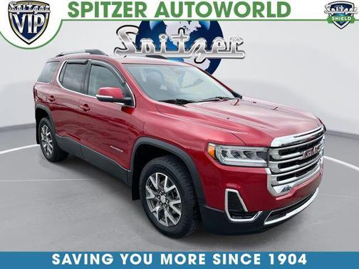 Cayenne Red Tintcoat 2022 GMC Acadia AWD SLE