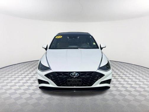 Quartz White 2021 Hyundai SONATA Limited