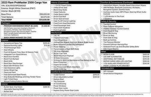 2023 RAM ProMaster 2500 High Roof