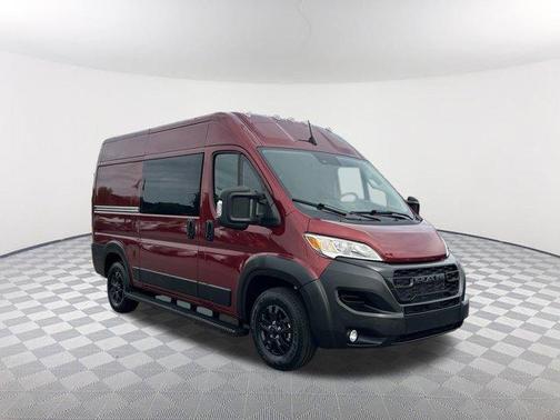 Deep Cherry Red Crystal Pearlcoat 2023 RAM ProMaster 2500 High Roof