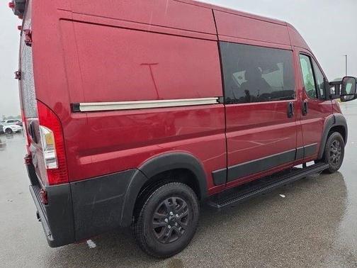 Deep Cherry Red Crystal Pearlcoat 2023 RAM ProMaster 2500 High Roof