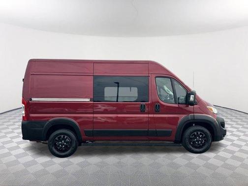 Deep Cherry Red Crystal Pearlcoat 2023 RAM ProMaster 2500 High Roof
