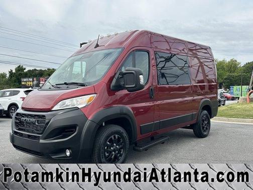 Deep Cherry Red Crystal Pearlcoat 2023 RAM ProMaster 2500 High Roof