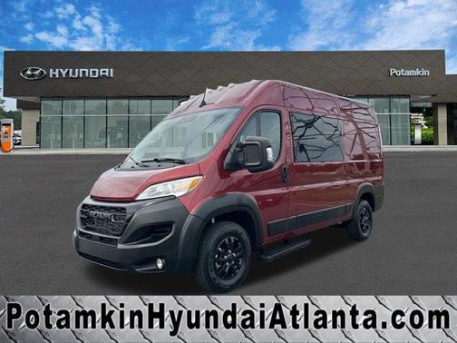 Deep Cherry Red Crystal Pearlcoat 2023 RAM ProMaster 2500 High Roof