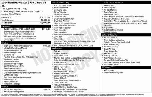 2024 RAM ProMaster 3500 Low Roof