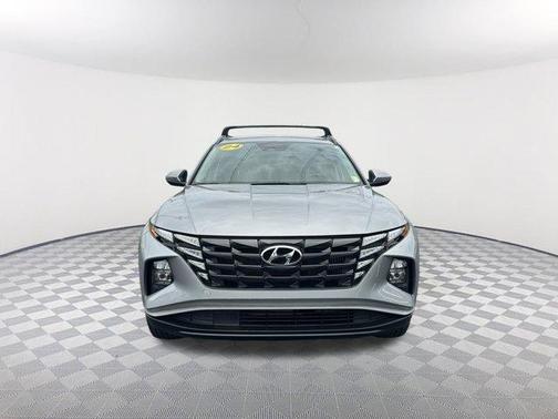 Shimmering Silver 2024 Hyundai TUCSON Hybrid Blue
