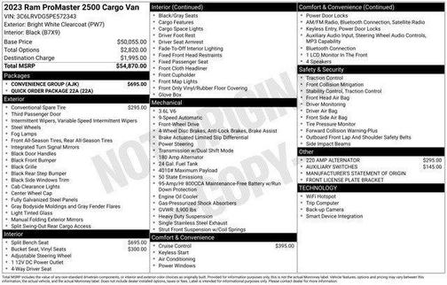 2023 RAM ProMaster 2500 High Roof