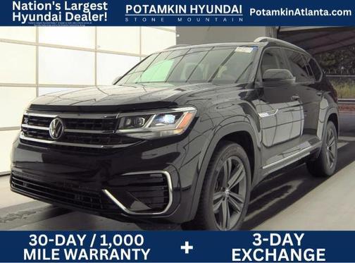 Deep Black Pearl Effect 2022 Volkswagen Atlas 3.6 V6 SEL R-Line