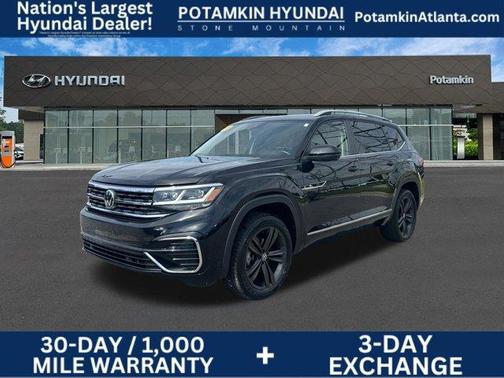 Deep Black Pearl Effect 2022 Volkswagen Atlas 3.6 V6 SEL R-Line