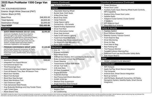 2025 RAM ProMaster 1500 Base