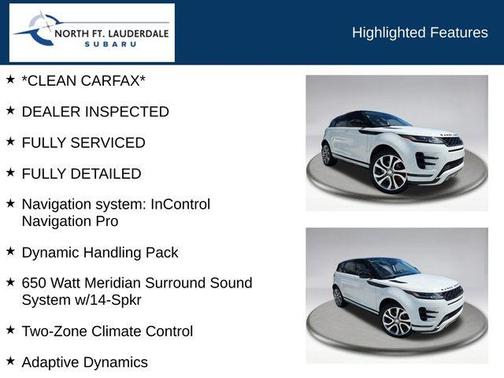 2022 Land Rover Range Rover Evoque R-Dynamic SE