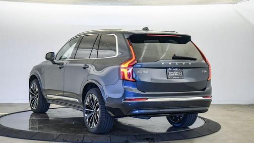 Denim Blue Metallic 2026 Volvo XC90 Plug-In Hybrid Plus, T8 AWD, Electric/Gasoline, Bright, 7 Seats