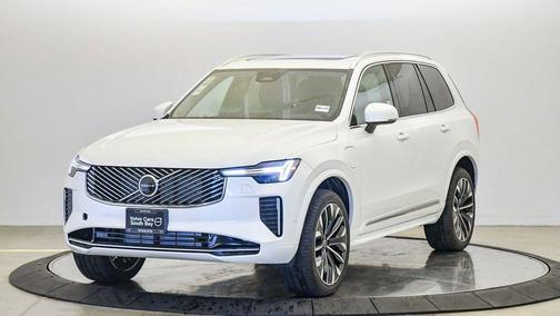 Crystal White Pearl 2025 Volvo XC90 Plug-In Hybrid T8 Plus 7-Seater