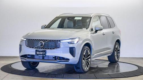 Vapour Grey Metallic 2026 Volvo XC90 Plug-In Hybrid Plus, T8 AWD, Electric/Gasoline, Bright, 7 Seats
