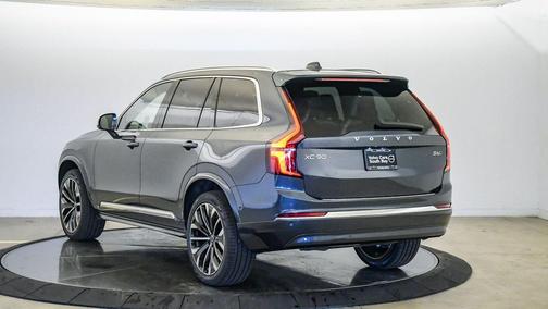Denim Blue Metallic 2026 Volvo XC90 Plus, B6 AWD Gas (mild hybrid), Gasoline, Bright, 7 Seats